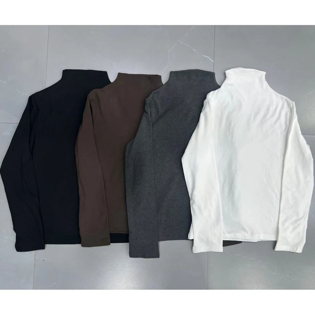 MCC新品半高领加绒T恤