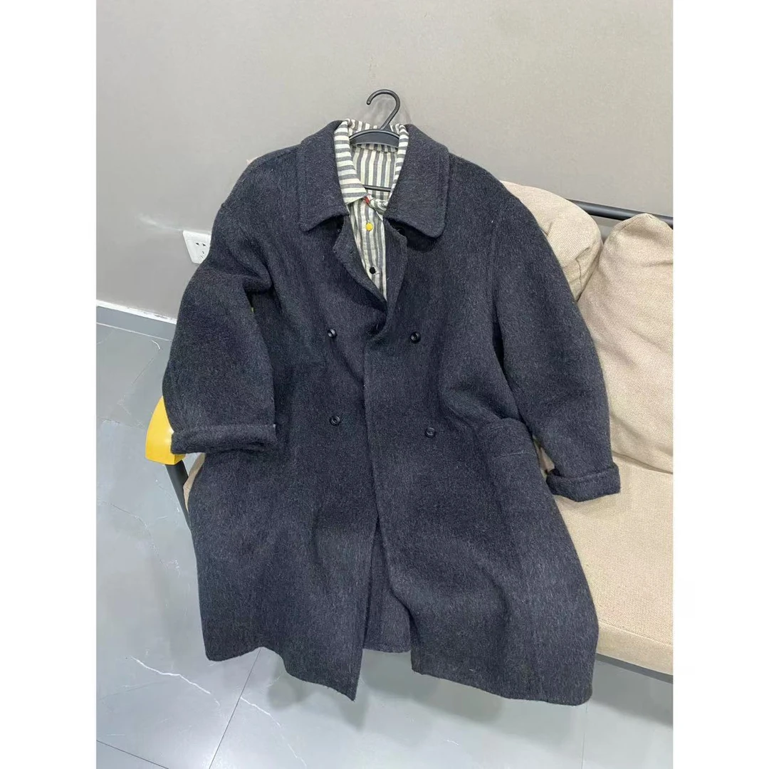 衬衣领毛毛大衣