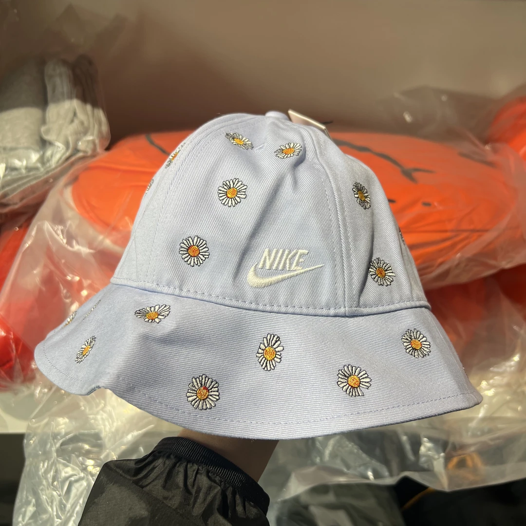 瑕疵款-NIKE 透气拼接刺绣 渔夫运动帽 男女同款