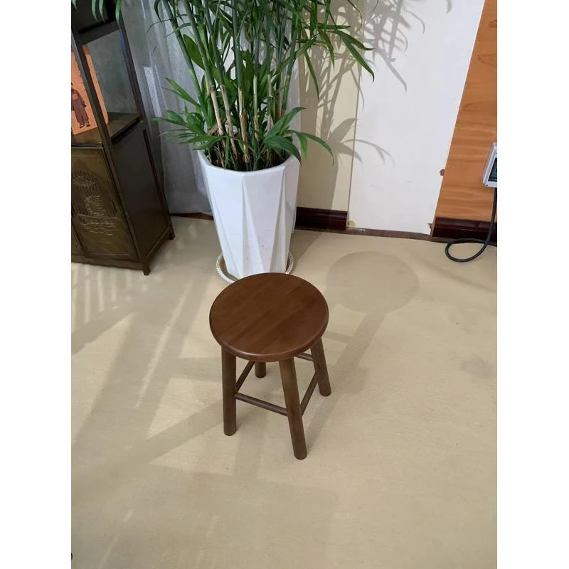 《高奢，北美橡胶木高脚凳》餐桌凳梳妆凳化妆凳吧台凳高脚圆凳