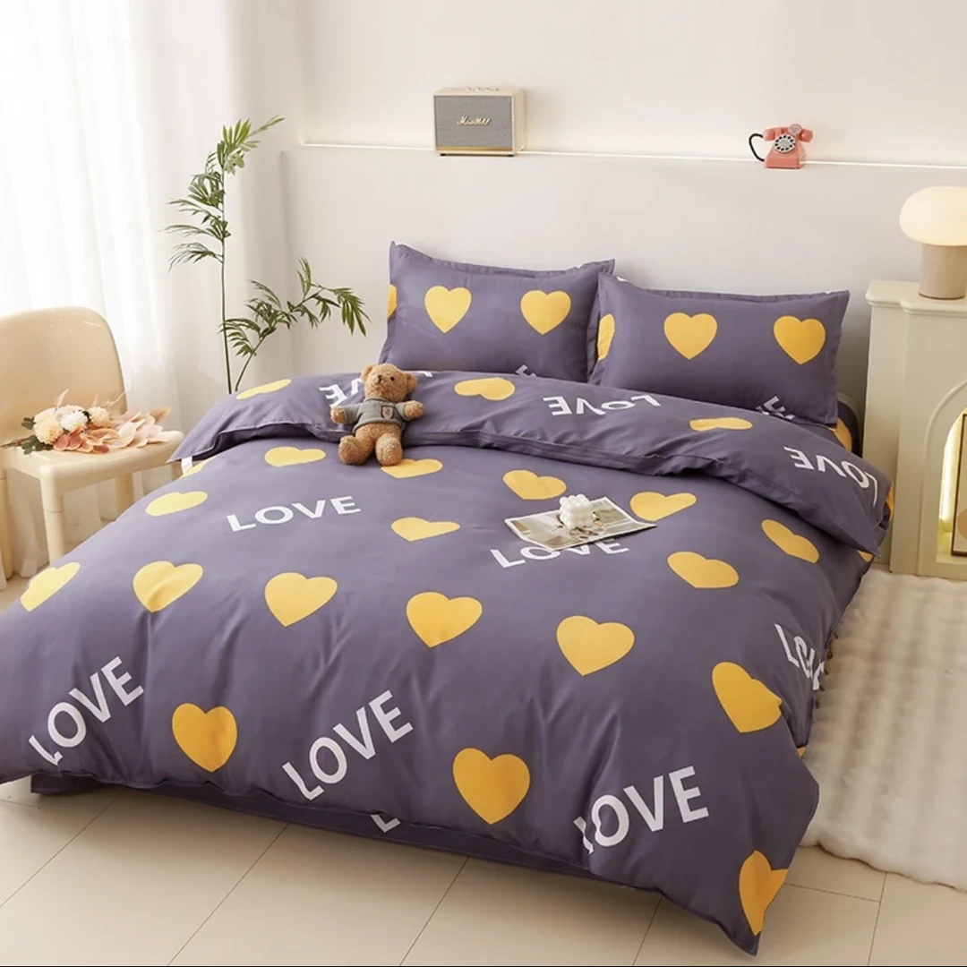 【心恋时尚生四件套】 被套2*2.3米+床单2.3*2.3米+一对枕套45*75cm