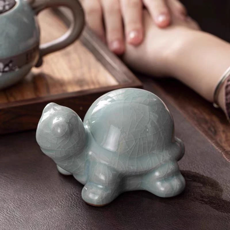 养金丝铁线陶瓷乌龟男士茶宠桌面专用搞怪适合年轻人茶玩可爱茶宠