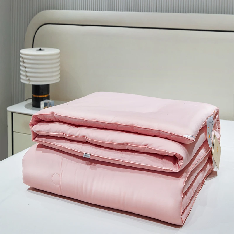 兰精天丝【纯色手工包边】空调被夏被 机洗 丝滑凉感夏季莱赛尔