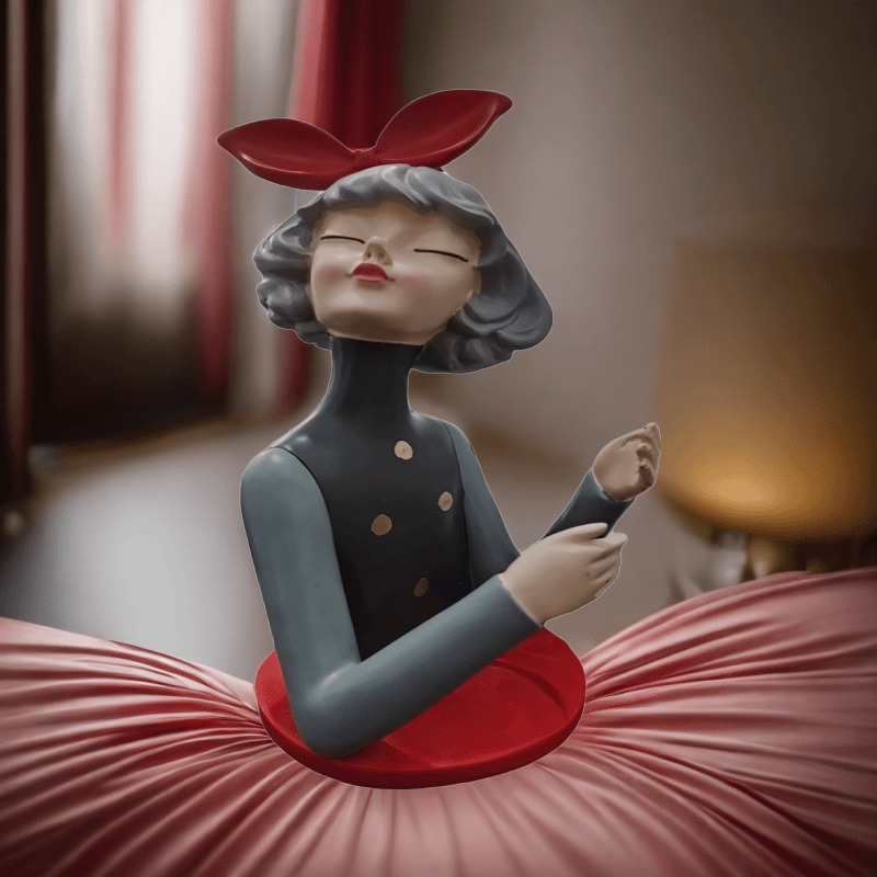 创意蝴蝶结女孩酒架