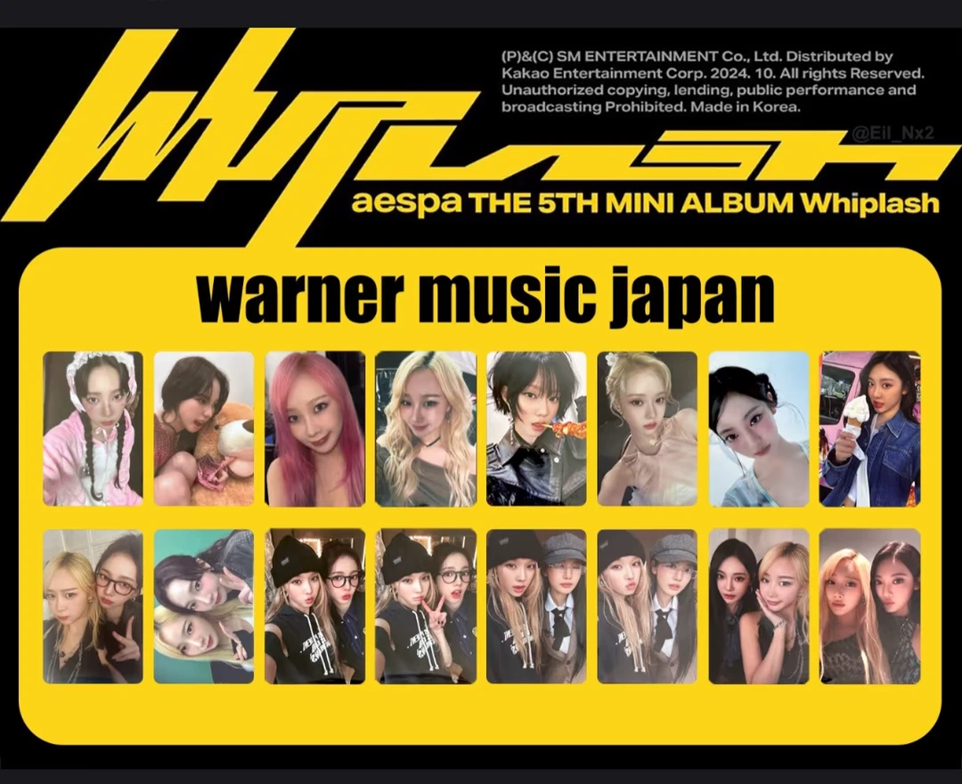 【国内现货】Aespa 吒 mini5 Whiplash 日区华纳特典卡