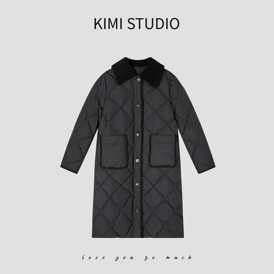 G家毛领菱格长款鹅绒服   AW24754