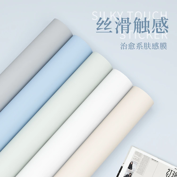 加厚肤感膜贴纸翻新家具木饰面柜子柜门柜面柜体衣柜改色贴膜自粘