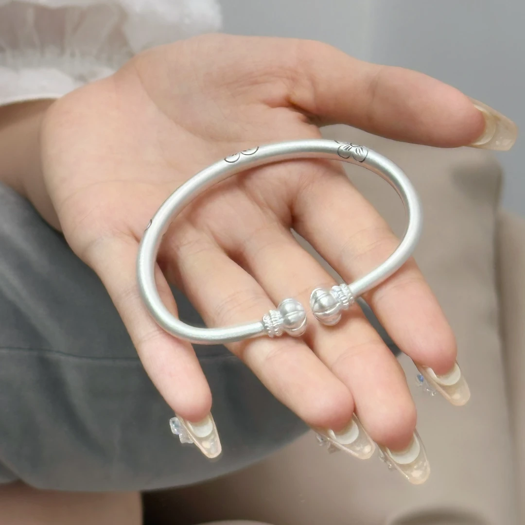 早兰 足银手镯 【秋芙】足银999手镯南瓜镯时尚传承精美百搭经典