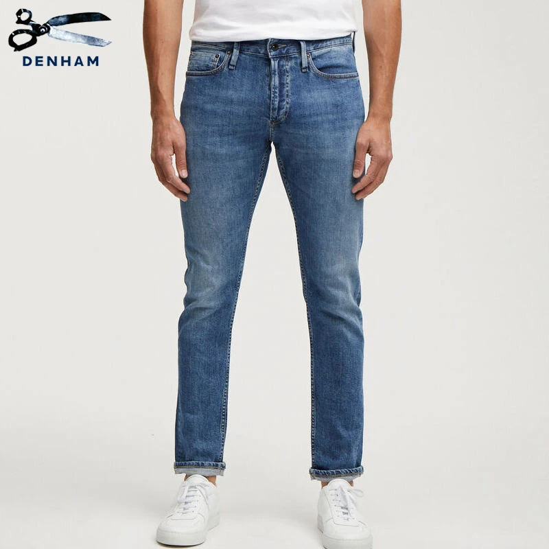 DENHAM男士意大利制修身微锥赤耳剪刀牛仔裤裤子RAZOR