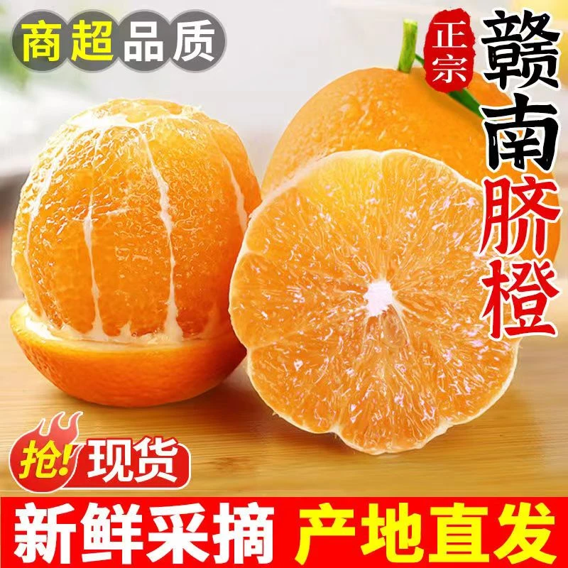 正宗新鲜赣南脐橙原产地新鲜水果橙子现采现发香甜皮薄