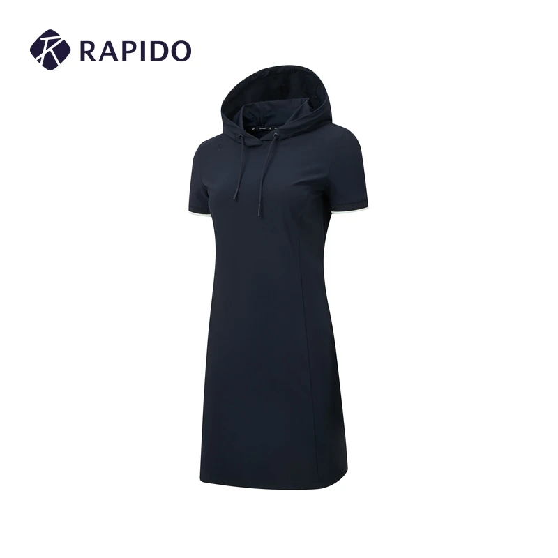 RAPIDO睿必度夏季新品女子O系列户外连帽连衣裙CP3371O90雳霹道