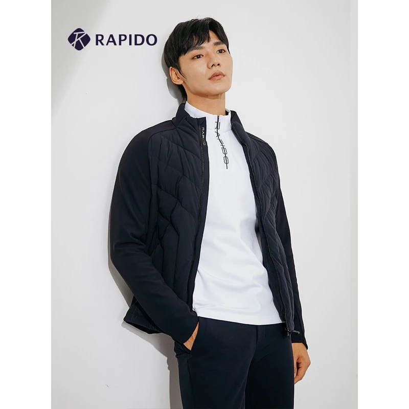 RAPIDO雳霹道冬新品男装高尔夫拼接鹅绒羽绒夹克羽绒服CN2X76Z04