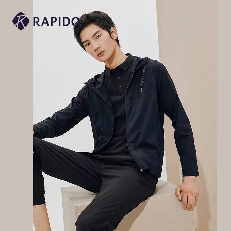 RAPIDO睿必度春季男基础款连帽夹克休闲外套CN3239J04雳霹道