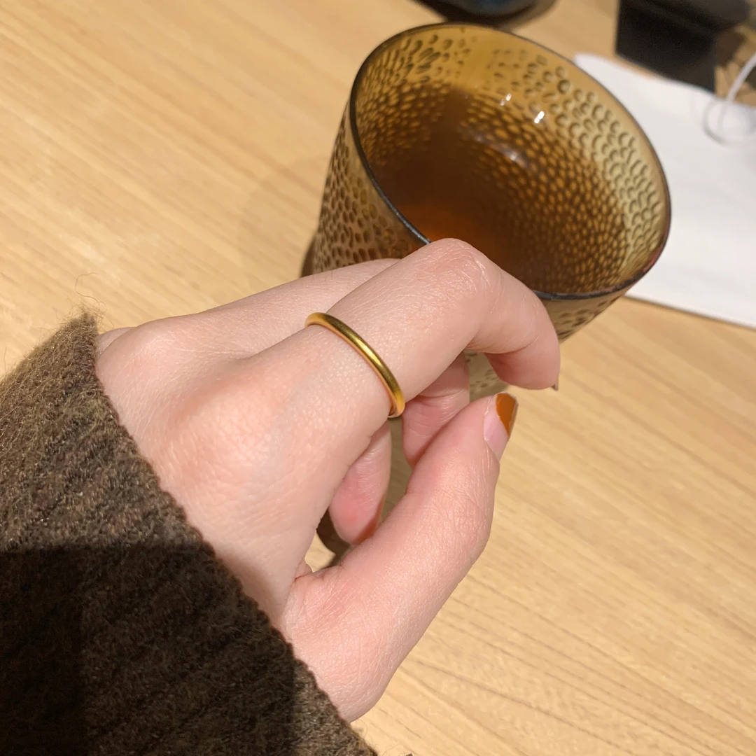 钛钢戒指 素圈时尚百搭气质简约精美戒指