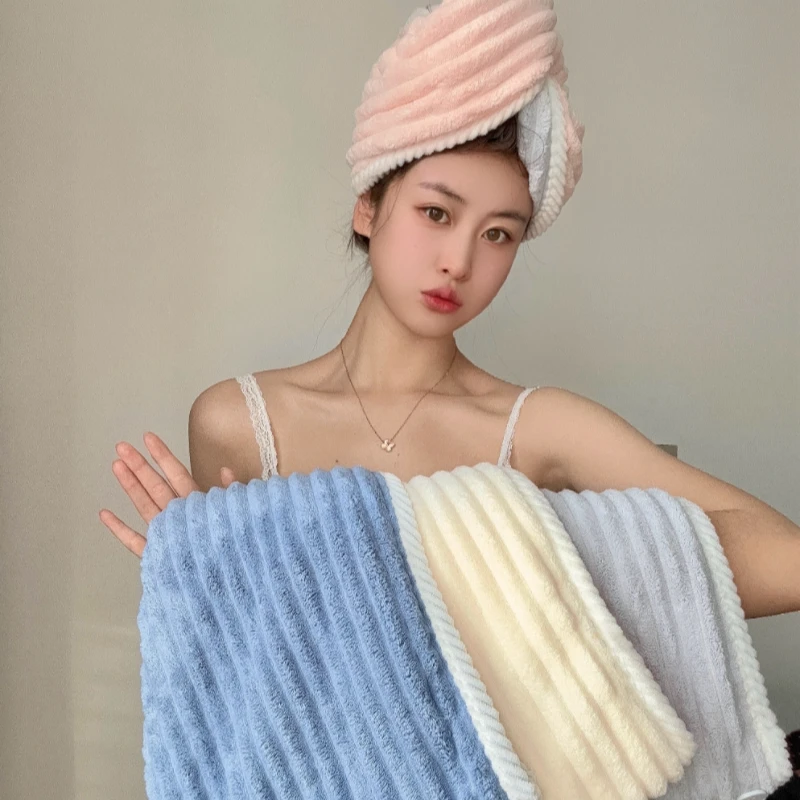 双层加厚成人干发帽浴帽吸水速干女士擦头毛巾女生宿舍干发巾