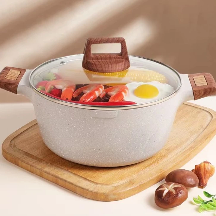 【锅厂福利】新疆包邮-欧式外贸麦饭石汤锅抓饭锅炖锅家用2023新款