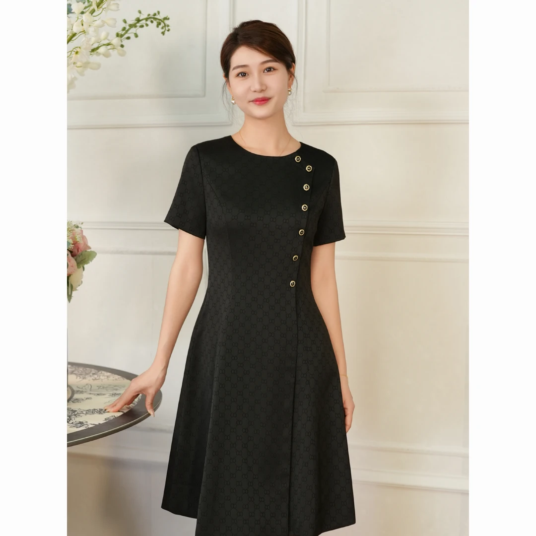 ZOUMO/邹茉“心灵悸动”气质显瘦轻奢夏季法式复古优雅女装连衣裙