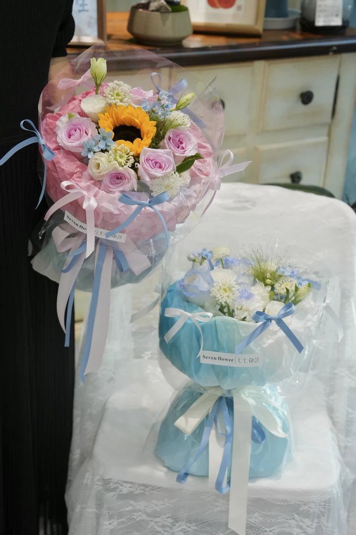 【1帮1】5包弥散泡泡雪花纸渐变色包装纸花束内衬纸包花diy材料批发