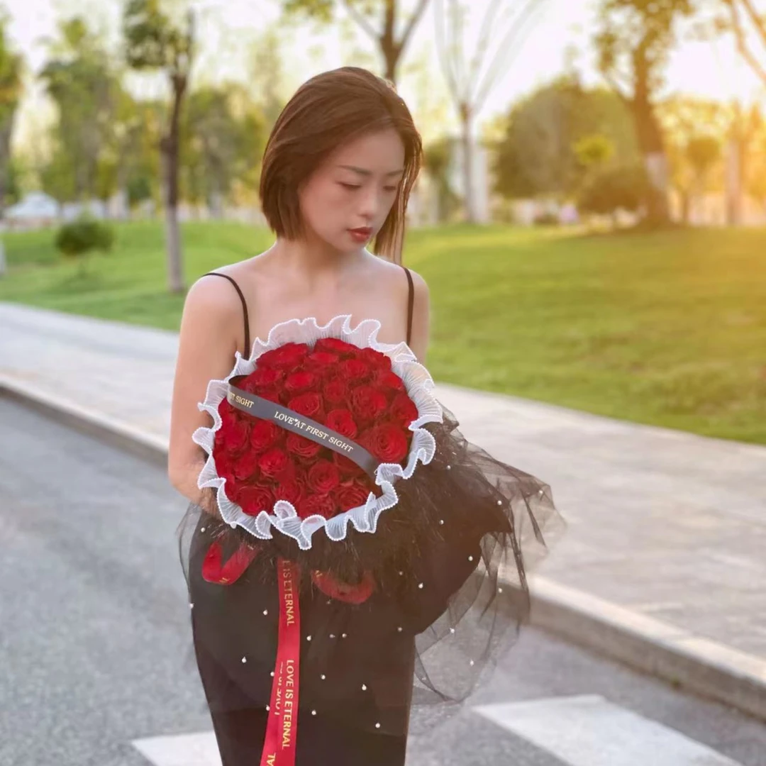 【1帮1】婚纱花束求婚订婚结婚纪念日花艺快速包装花店diy