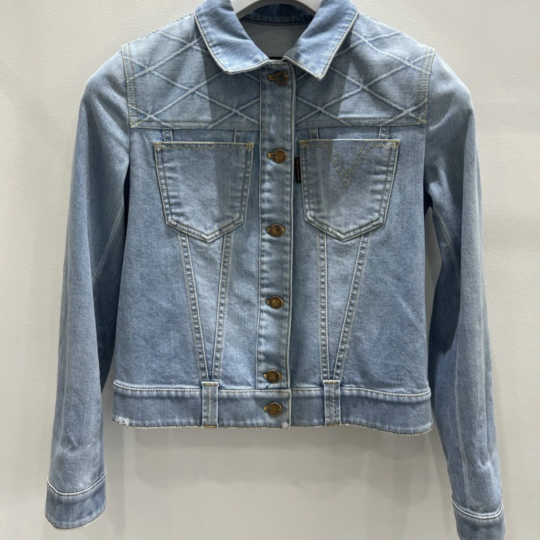 99新 LouisVuitton/路易威登 34码 蓝色 长袖 牛仔 外套