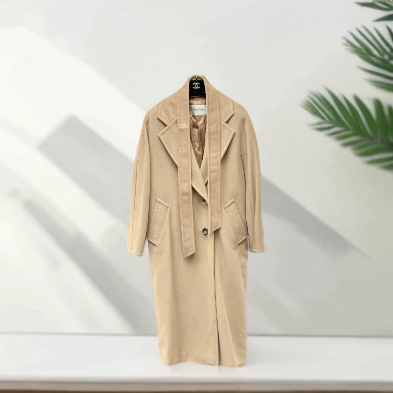 99新 MaxMara  34码 驼色 长袖长款 大衣