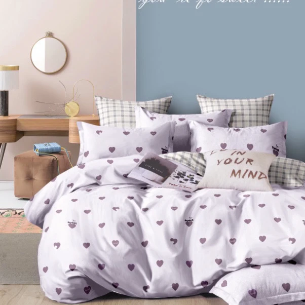 100%四季款纯棉精梳棉单被套1.5米被套单人双人被罩田园四季 多