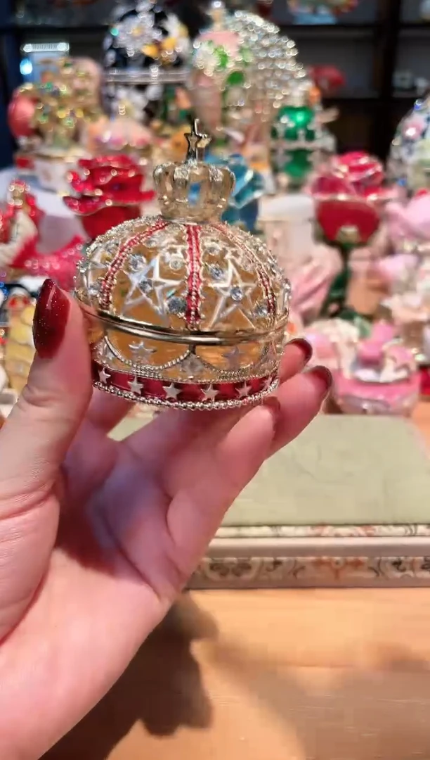 【闪购商品】珐琅彩首饰收纳盒精致