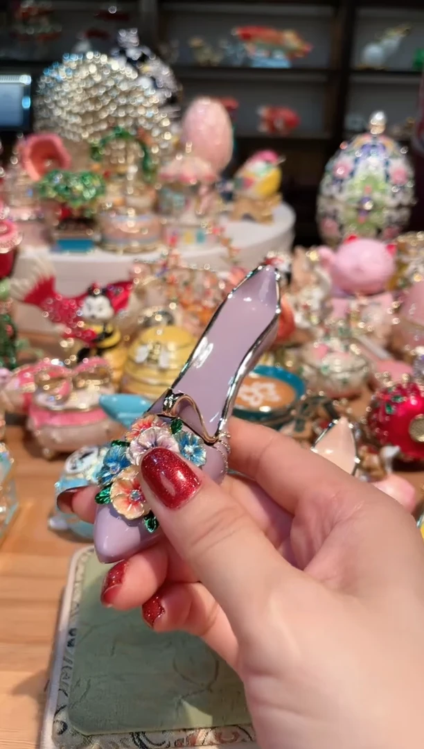 【闪购商品】珐琅彩首饰收纳盒精致