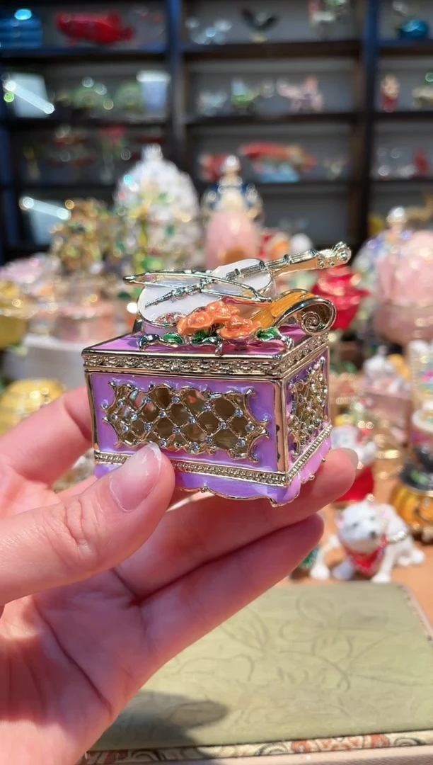 【闪购商品】珐琅彩首饰收纳盒精致