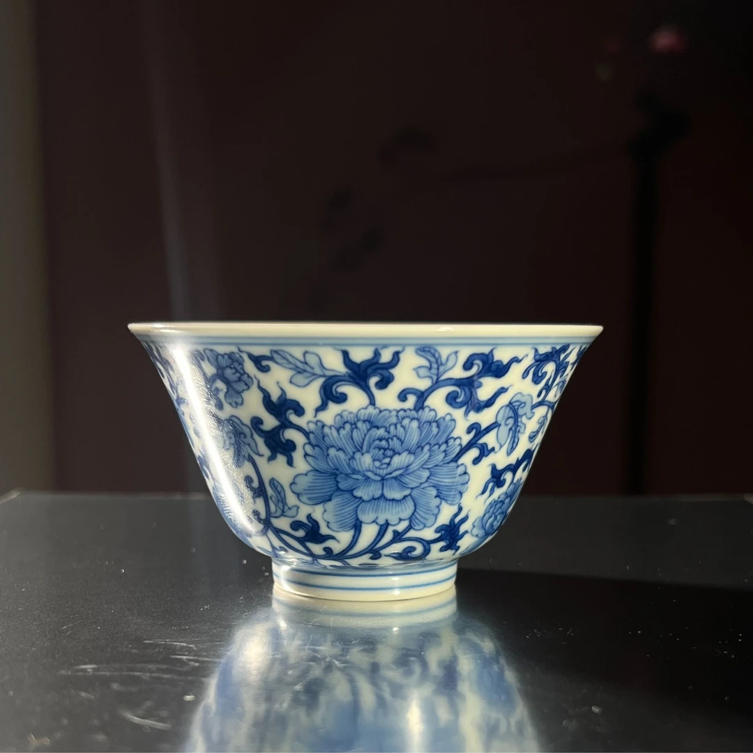 刘建锋窑牡丹纹主人杯