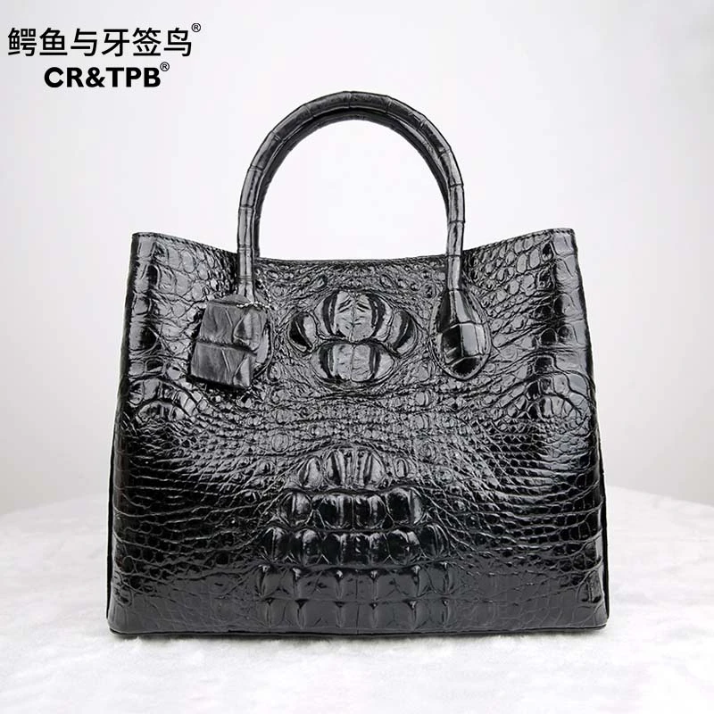 鳄鱼与牙签鸟鳄鱼真皮时尚潮流时尚百搭成熟女士手提包单肩包3045
