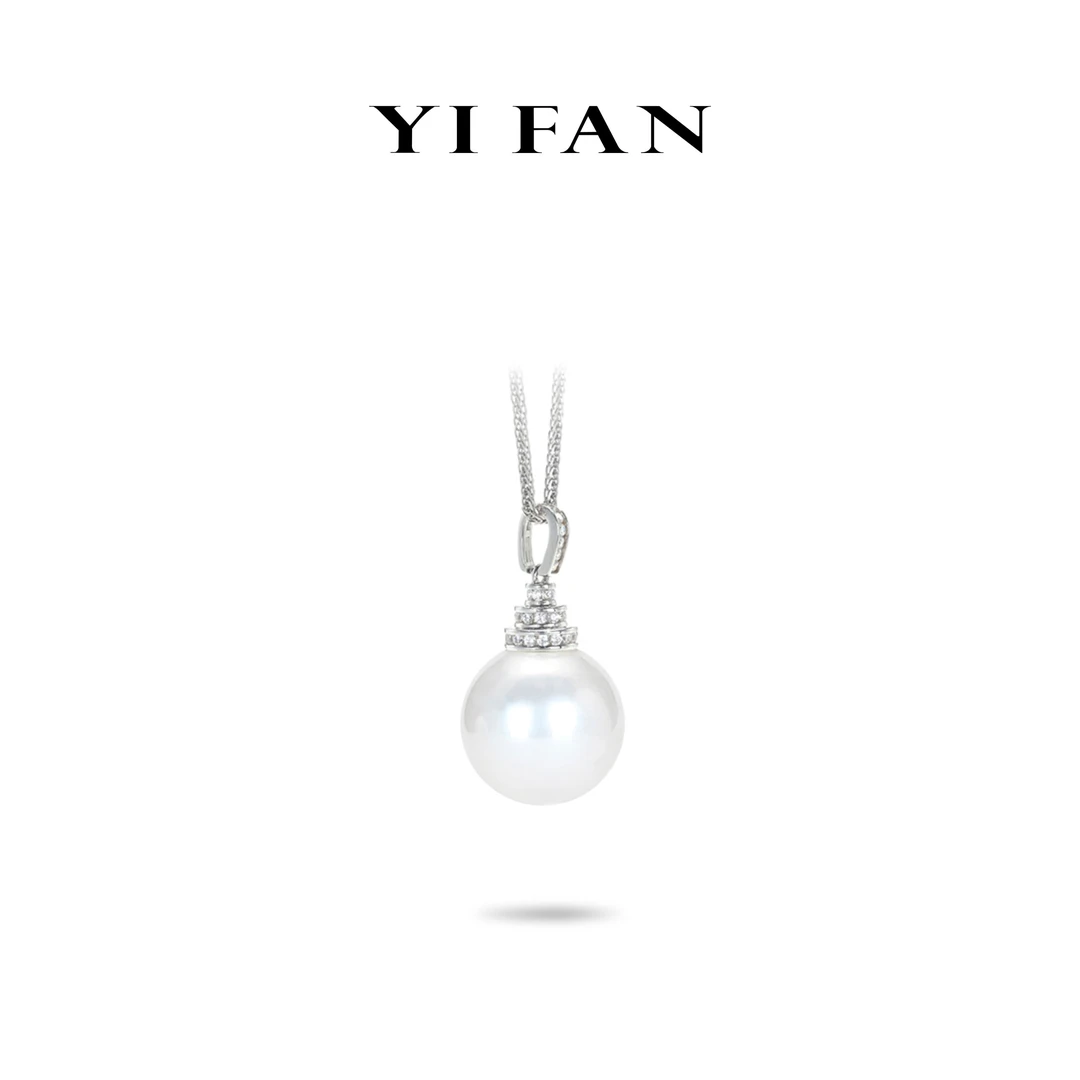 YIFAN一·梵 坠链均925银合成锆石 2131-白贝珠时尚经典项链女款