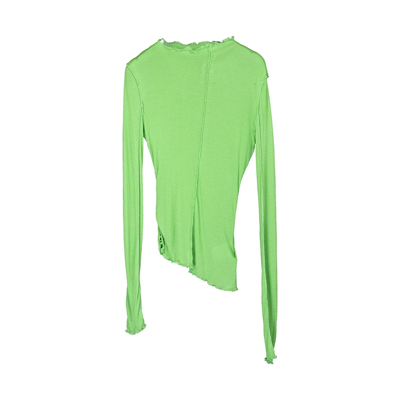 2024秋冬新款醋酸天丝百搭网红纯色气质打底衫A75