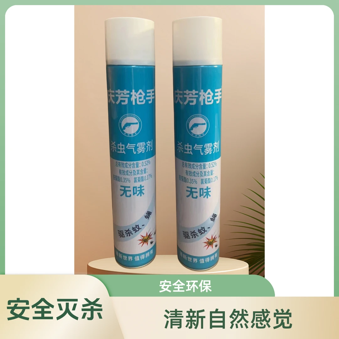 【2瓶装】庆芳枪手家用杀虫剂2瓶装大容量便携清新免洗灭杀
