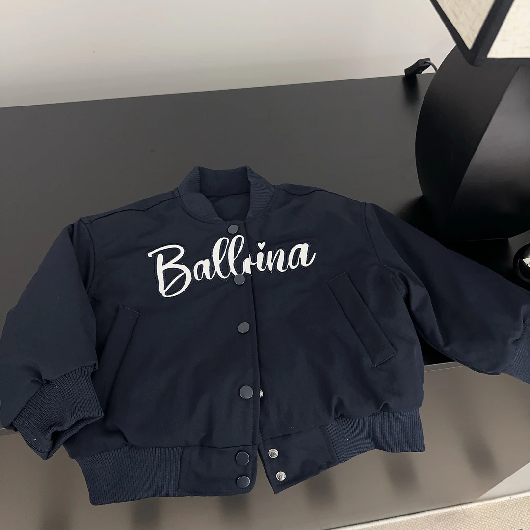 【两个小盆友】儿童中小童春季春款韩版字母刺绣棒球服外套5879