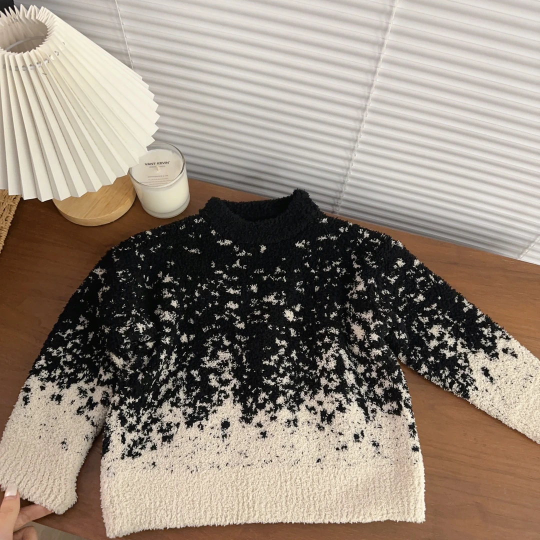 【两个小盆友】儿童秋冬韩版洋气宝宝冬季套头针织衫个性毛衣4567