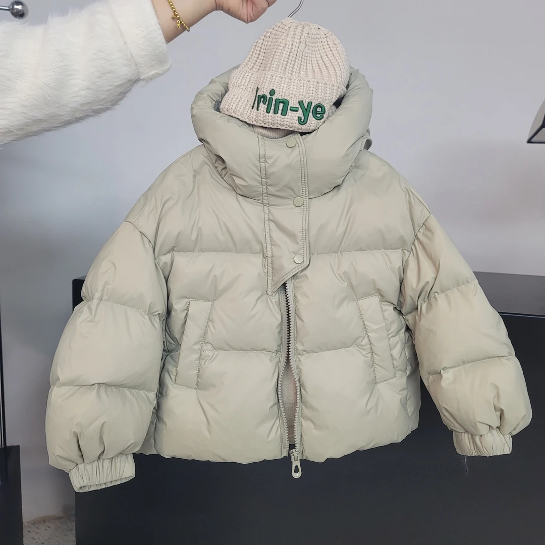 【两个小盆友】儿童羽绒服中小童时尚连帽加厚保暖冬季宽松外套7066