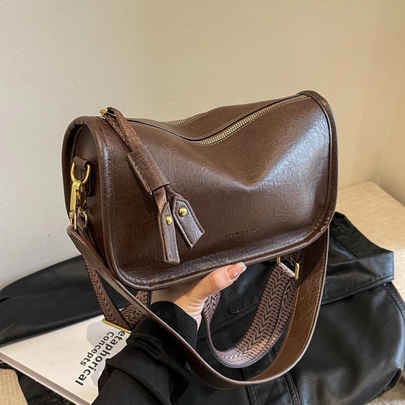 zx复古美拉德包包女2025新款网红爆款托特包小众女士包包斜挎包