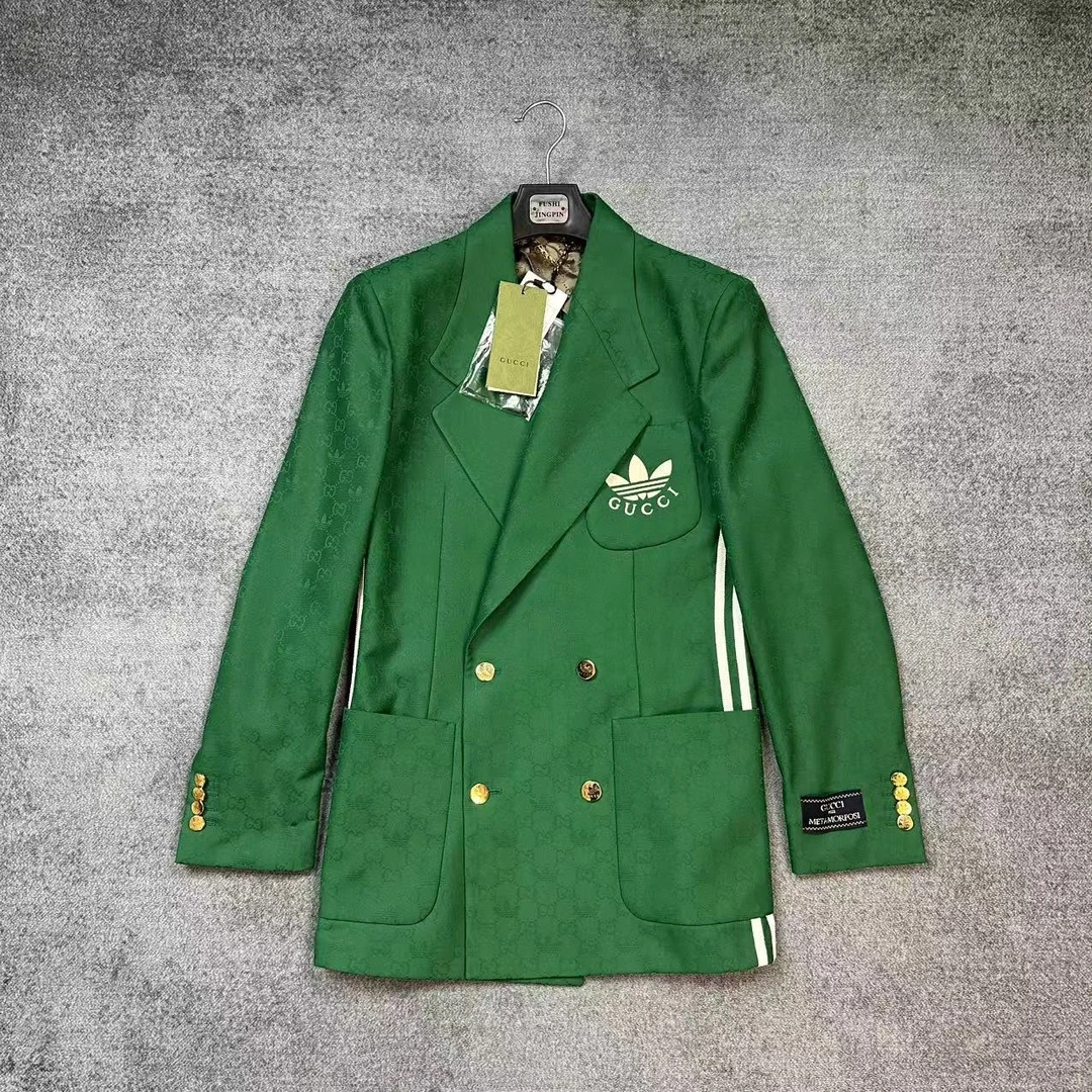 99新 GUCCI/古驰 Adidas联名/秀款满印西服/44码41817