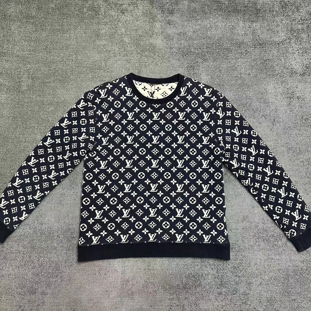 99新 LouisVuitton/路易威登 路易威登三花满印卫衣/xl码/99新
