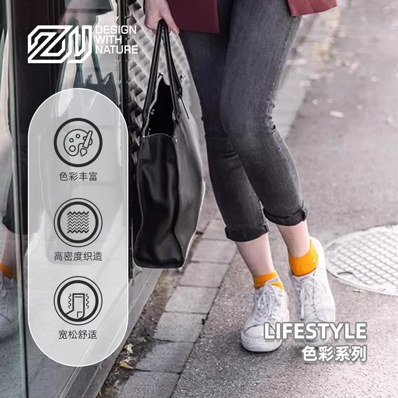 2双装赛乐zealwood美利奴羊毛袜日常薄款糖果色彩日系潮袜