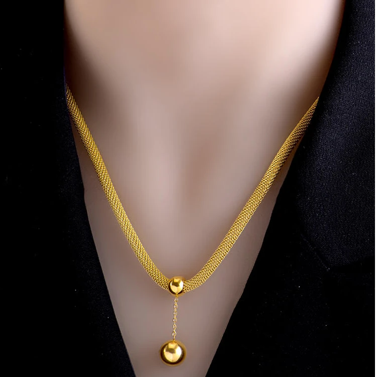 钛钢项链 欧美夸张粗链网红项链高级设计感小众2024年新款锁骨链