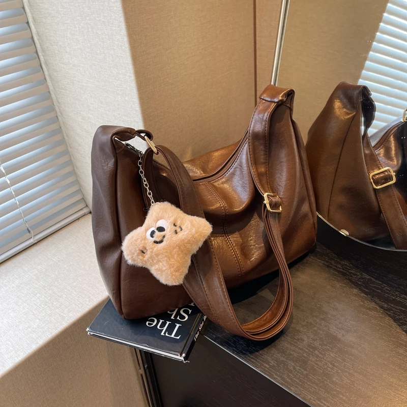 复古小众大容量托特包包女2023新款时尚百搭单肩斜挎包通勤腋下包