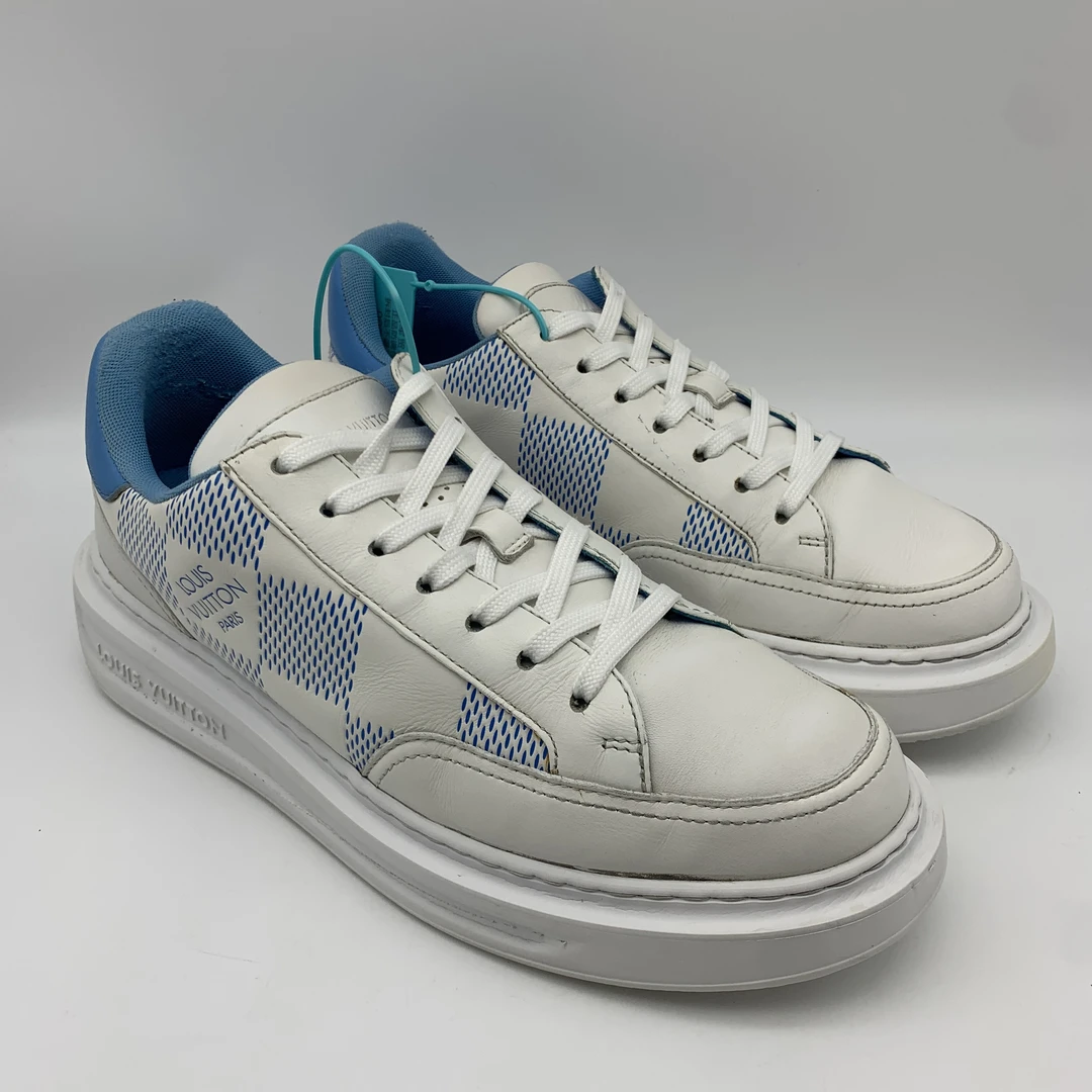 95新 LouisVuitton/路易威登 二手棋盘格休闲松糕鞋/39.5欧码
