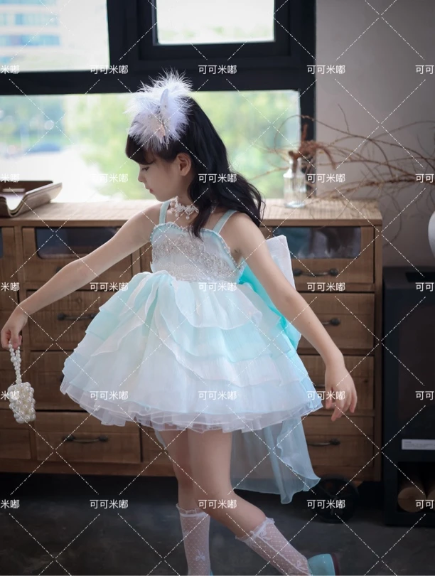 甜梦蝴蝶夏季新款洛丽塔超仙公主裙连衣裙女童出游生日礼服蓬蓬裙