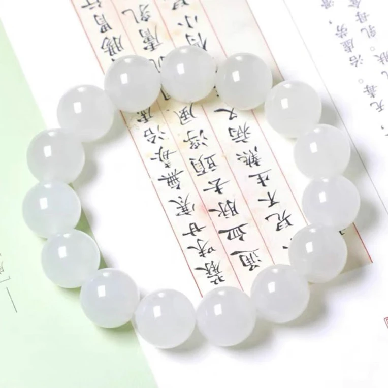 新人福利 新疆克拉玛依金丝白手串卡12mm