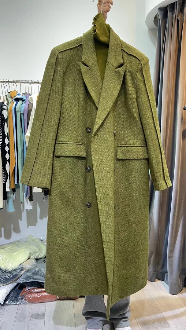 加棉加厚呢子大衣女士时尚