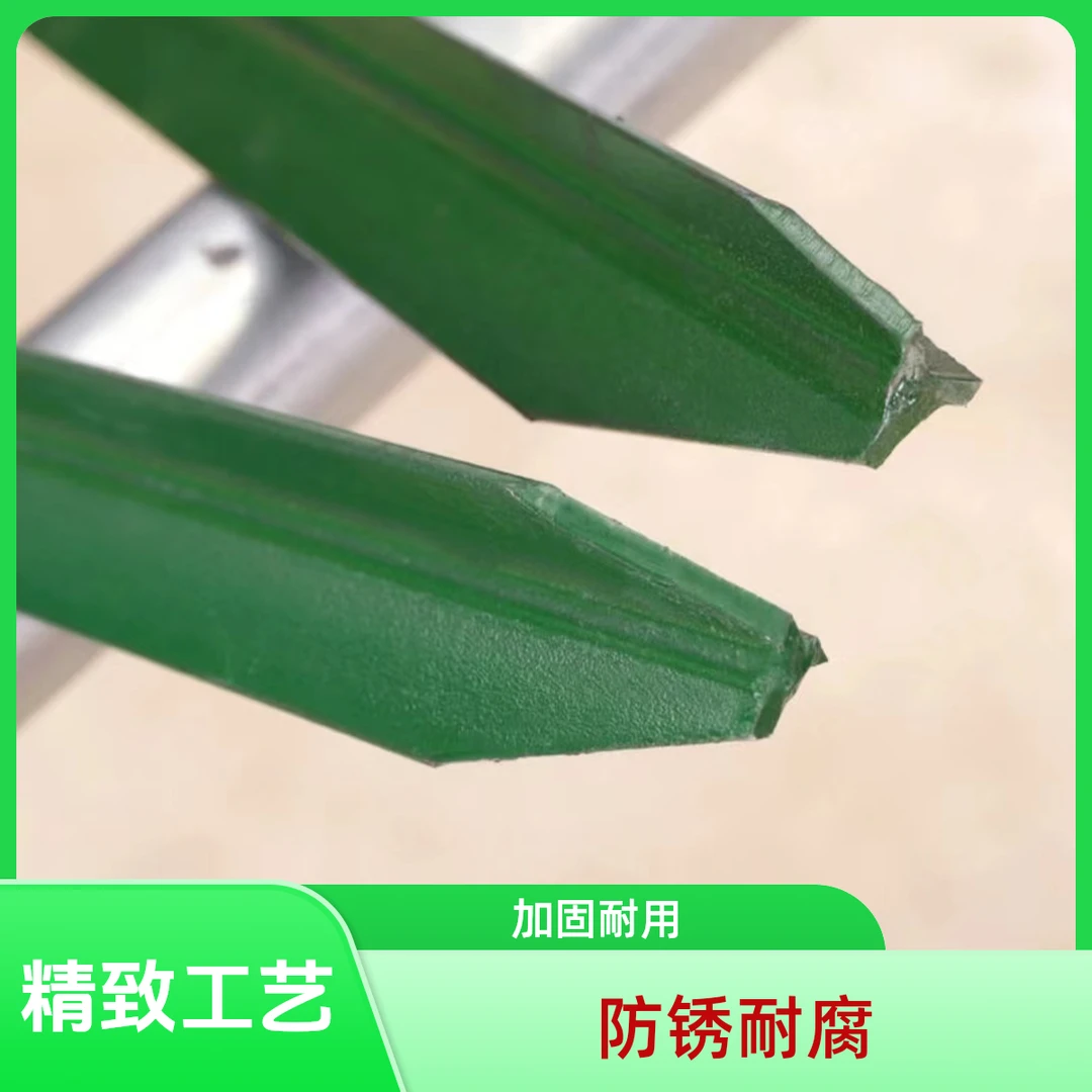 三角铁实心立柱铁丝网围栏立柱杆防锈柱铸围栏防护网耐用加固