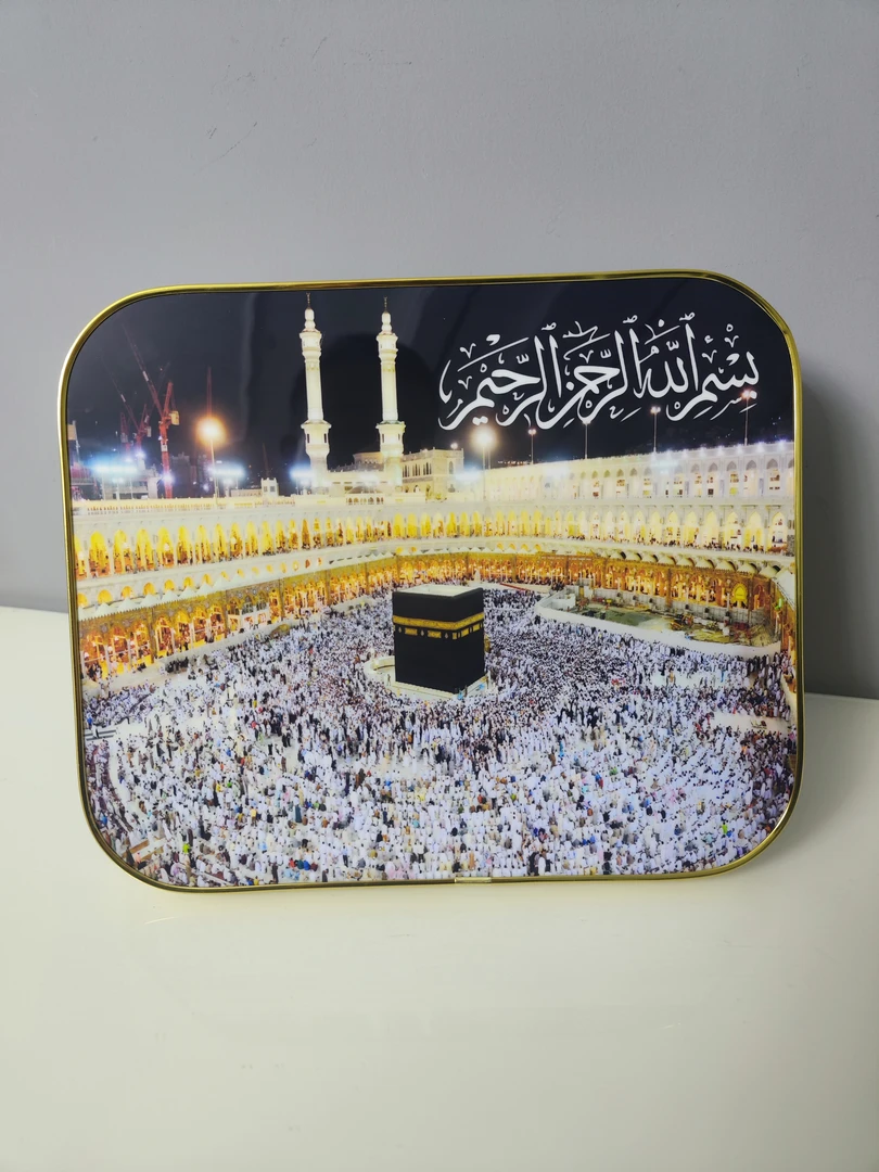 装饰画摆台摆件杜阿画清真装饰品客厅画餐厅画桌面木制