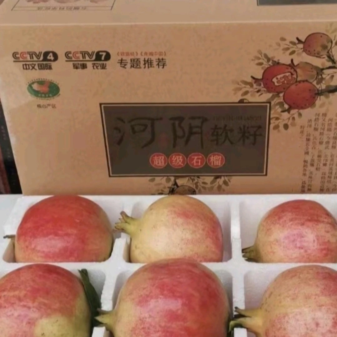 河阴石榴精品果     六枚装    单果300克以上